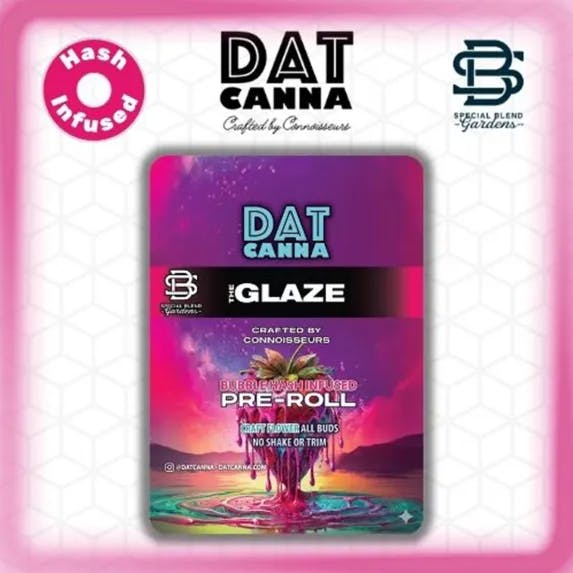 Dat Canna - 1.2g Bubble Hash Infused Preroll - The Glaze