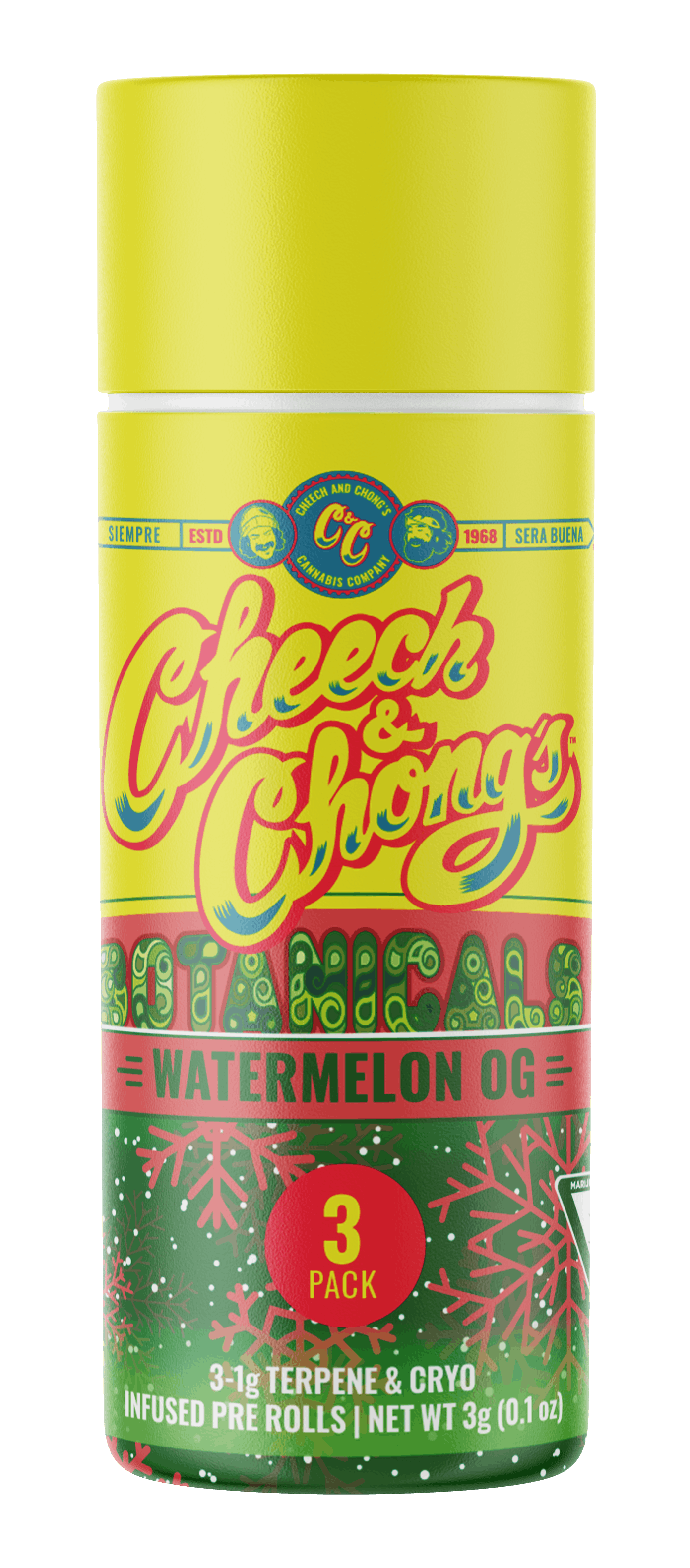 Product: Cheech & Chong | Infused Pre-Roll 3-Pack - 3g - Watermelon OG