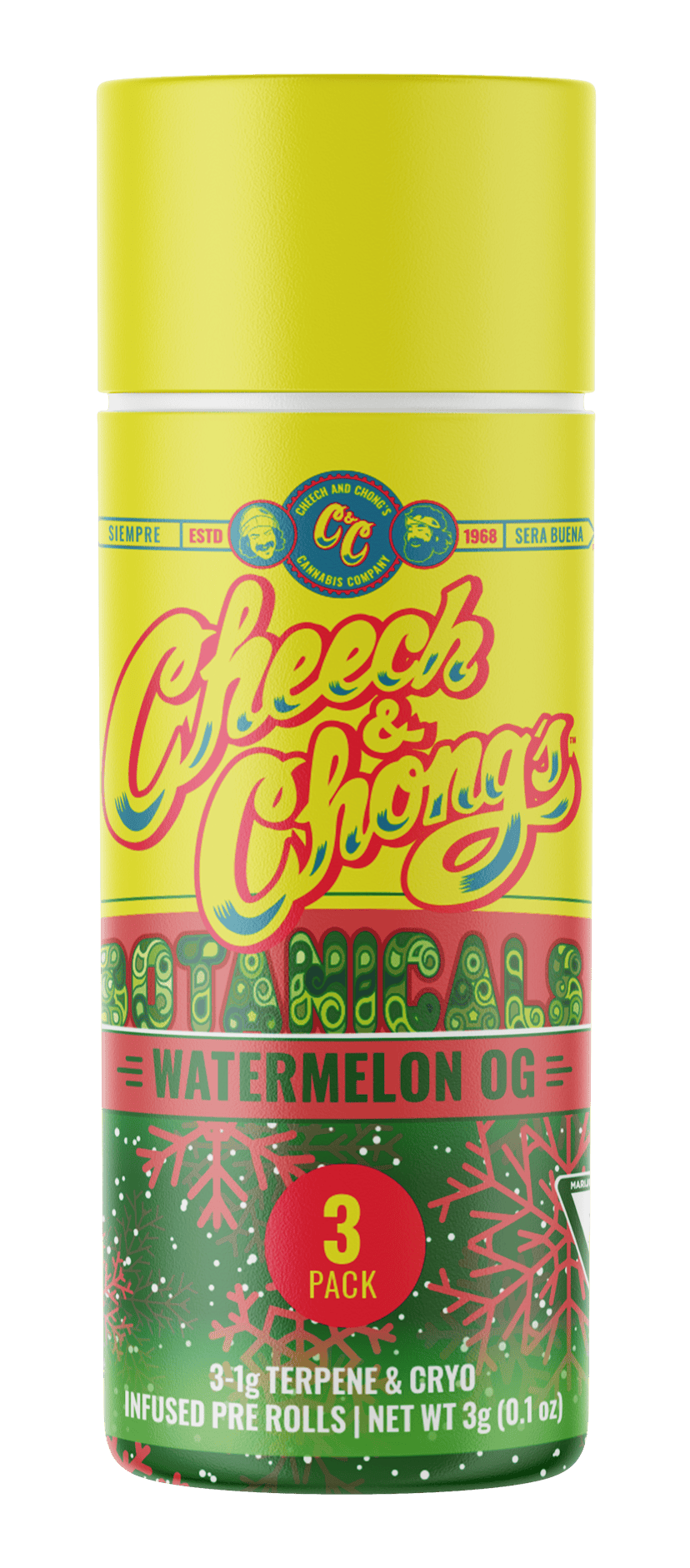Cheech & Chong | Infused Pre-Roll 3-Pack - 3g - Watermelon OG