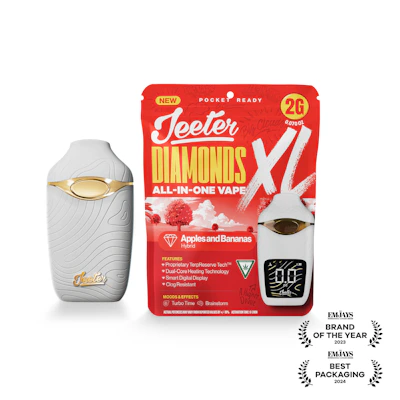 Jeeter - 2g Liquid Diamond Disposable - Apples & Bananas - DISPOSABLES by Jeeter at King of Budz