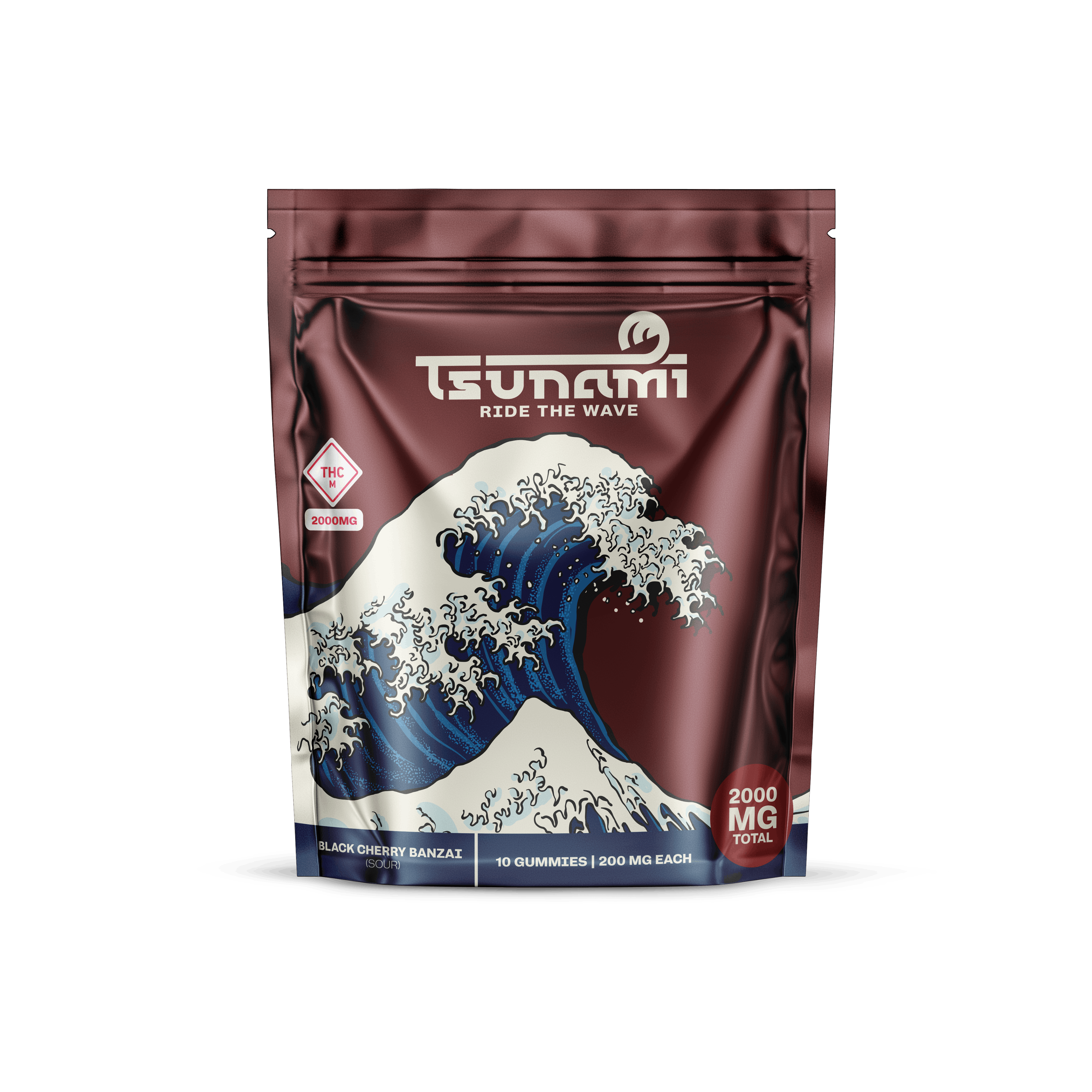 Tsunami Canna Tsunami Gummies | Black Cherry Banzai (Sour