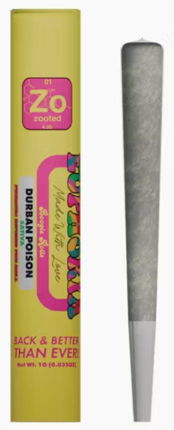 Zooted | Durban Poison | 1G Pre-Roll
