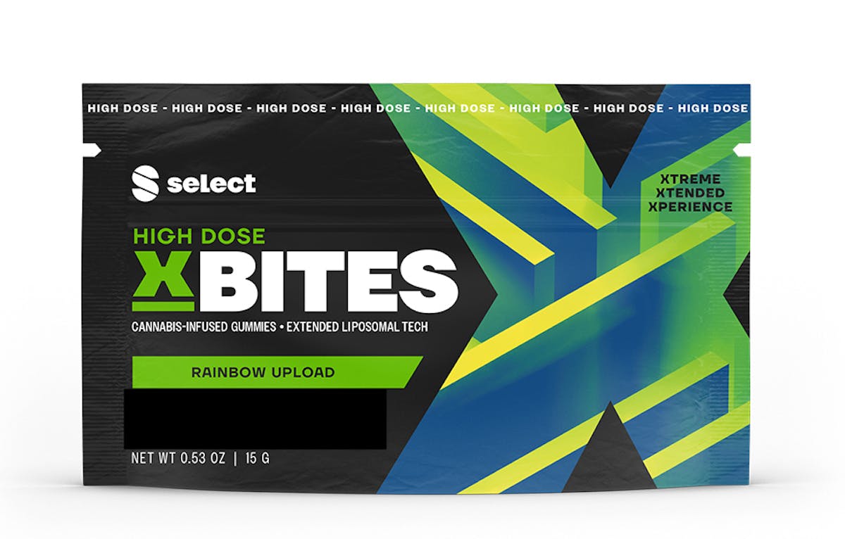 Photo of X-Bites Rainbow Upload Gummies 100mg 4pk (High Dose)