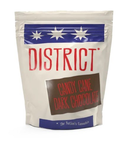 Candy Cane Dark Chocolate 20mg THC 10-pk Chocolates