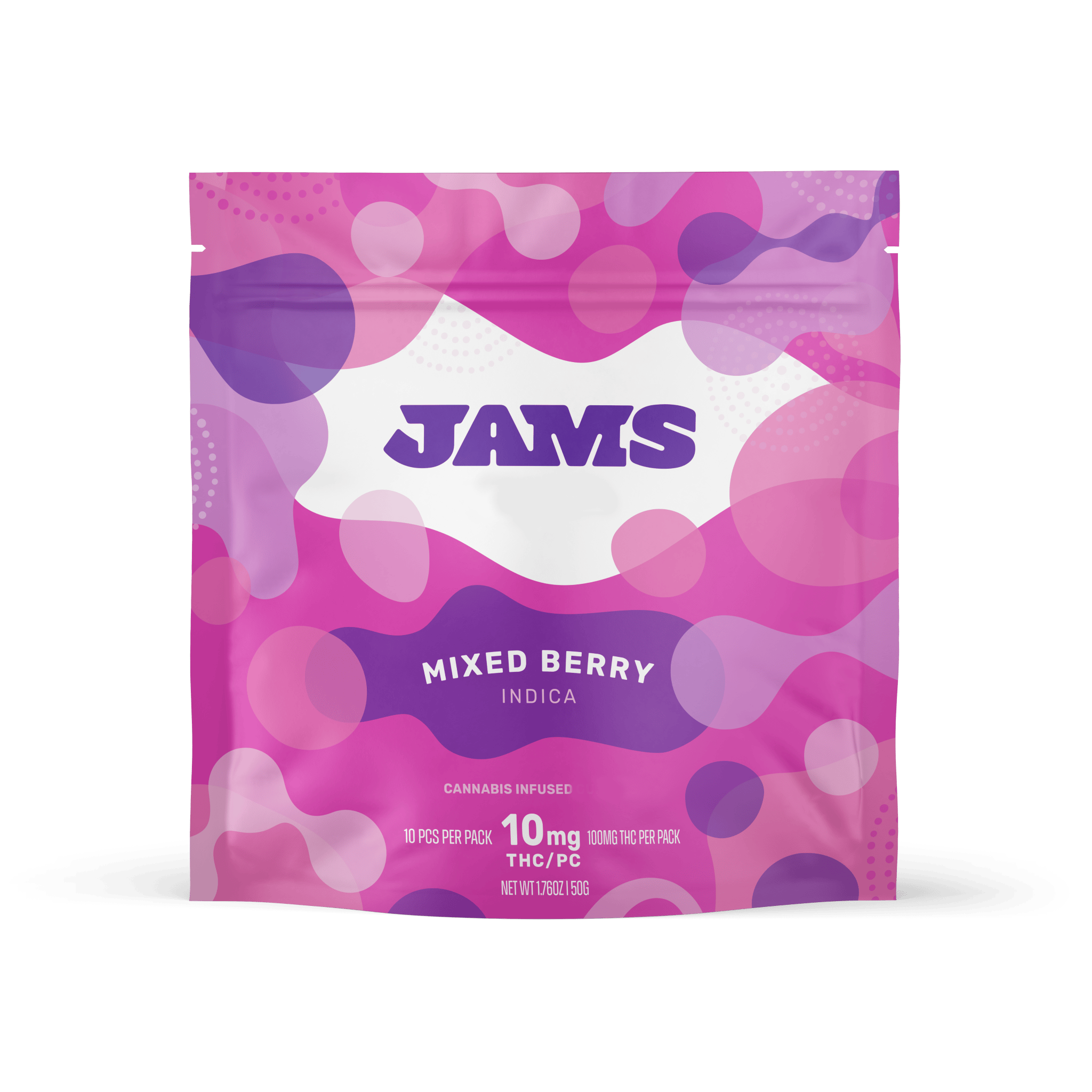 JAMS Mixed Berry Classic Chews [10mg] 10pk 100mg Curaleaf