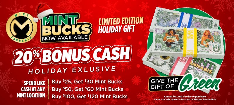 The Mint - Northern Menu - a Cannabis Dispensary in Phoenix, AZ