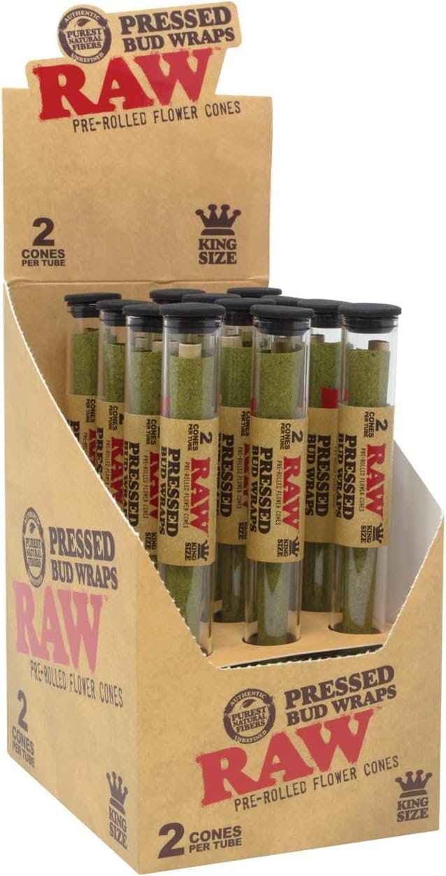 RAW | Cones | Pressed Bud Wrap | King Size | 2PK-1