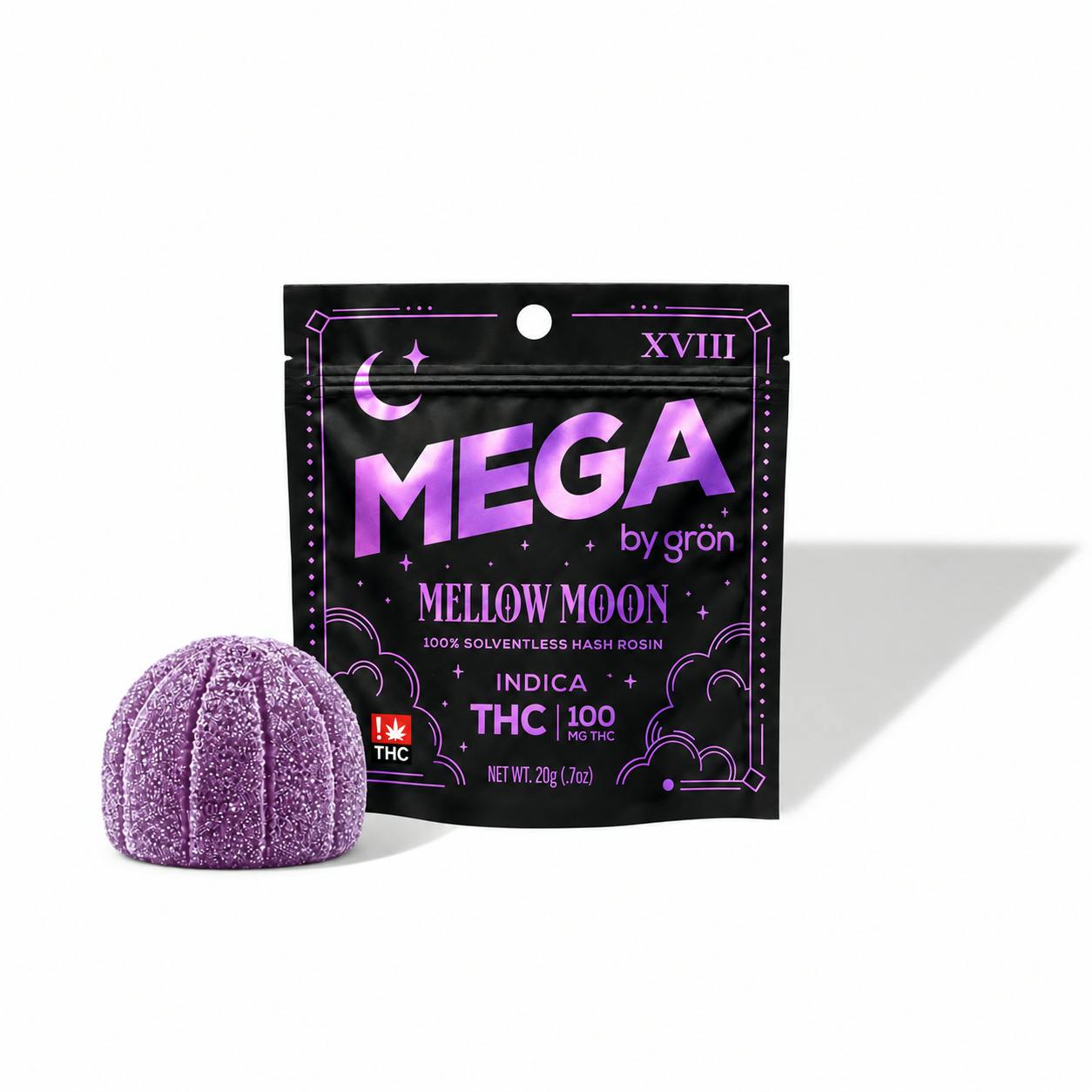 Product Mega - Mellow Moon - Rosin Gummy - 100mg