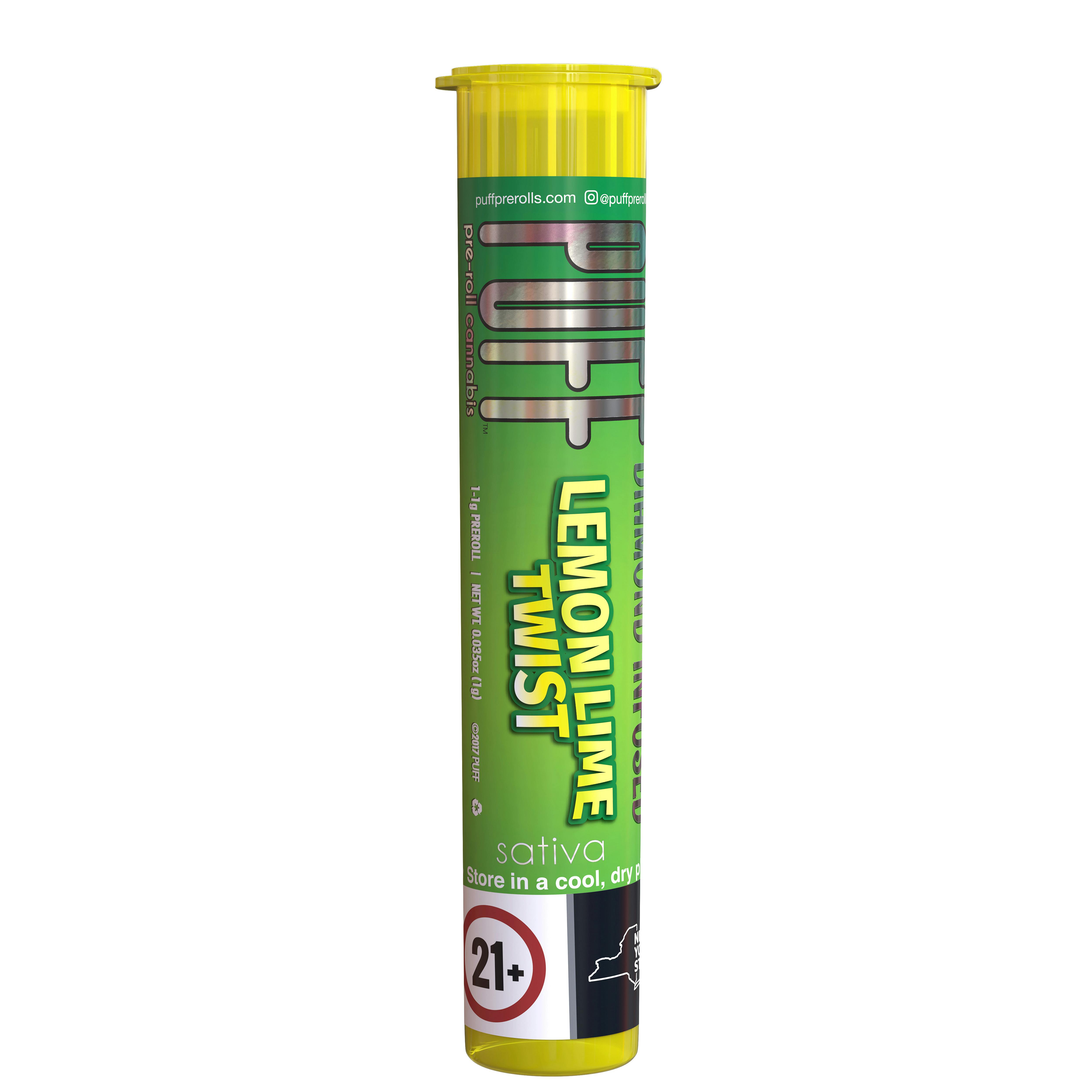 Product Puff - Lemon Lime Twist - 1g - Diamond Infused Preroll