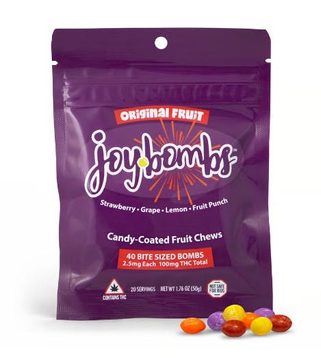Photo of Joy Bombs Original Fruit (40pk / 100mg THC)