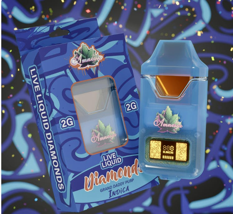 Amnesia - Grand Daddy Purp - 2g Liquid Diamond Disposable