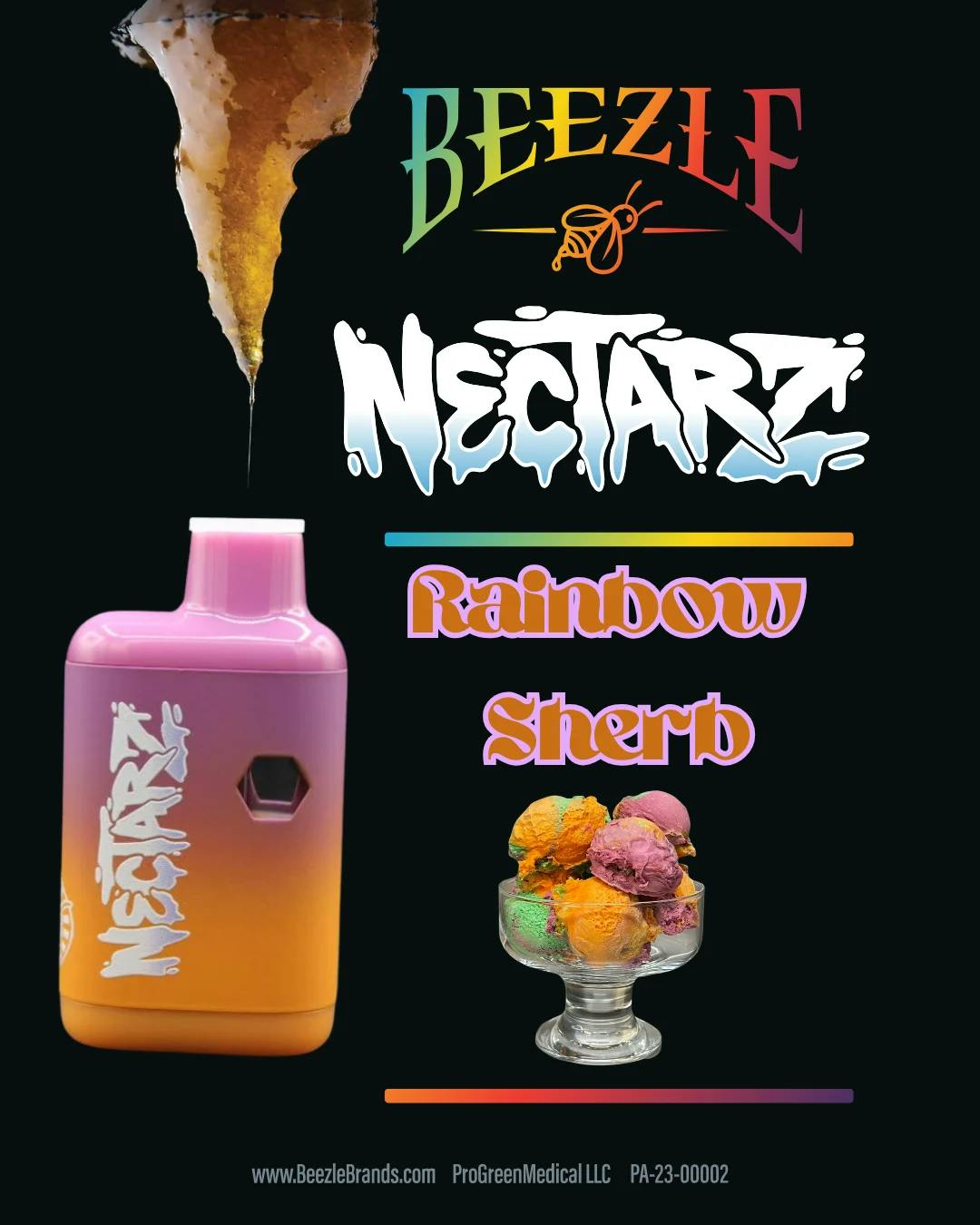 Beezle: Nectarz | Rainbow Sherb | All-In-One | 1g | Far & Dotter (Timonium)