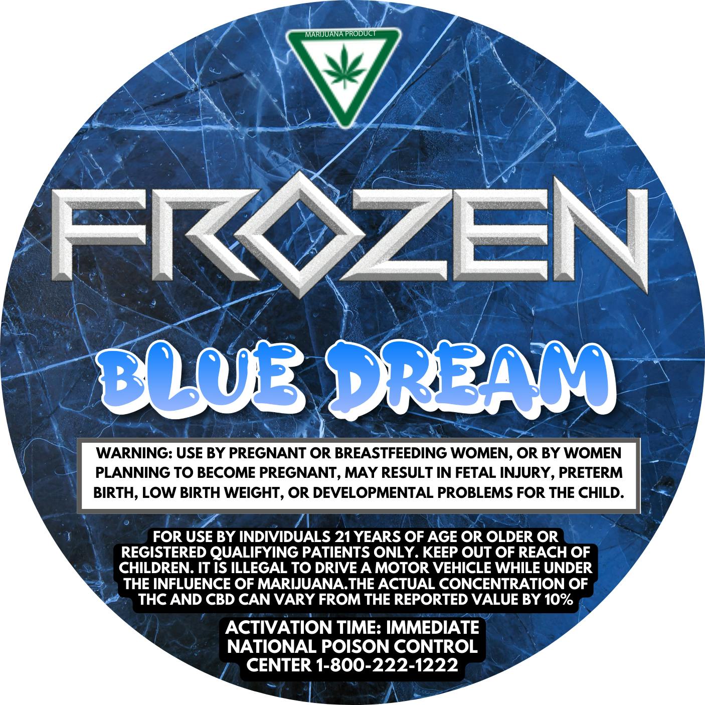 Product: Frozen | Live resin - Blue Dream