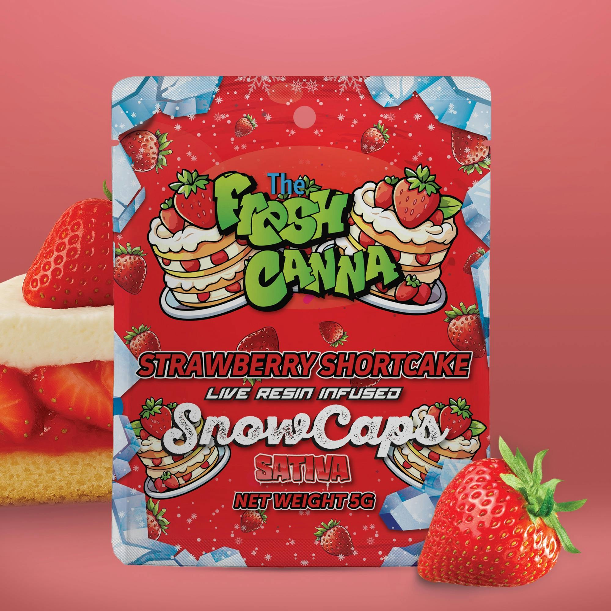 Fresh Canna - 5g Infused Snowcaps - Strawberry Shortcake