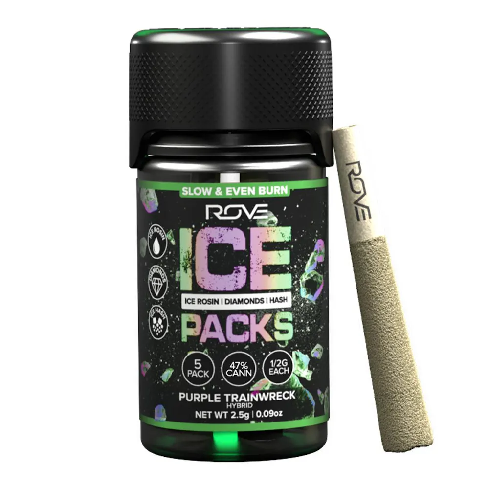 Product Rove - Purple Trainwreck - 3g - 5pk - Rosin & Diamonds Pre Roll