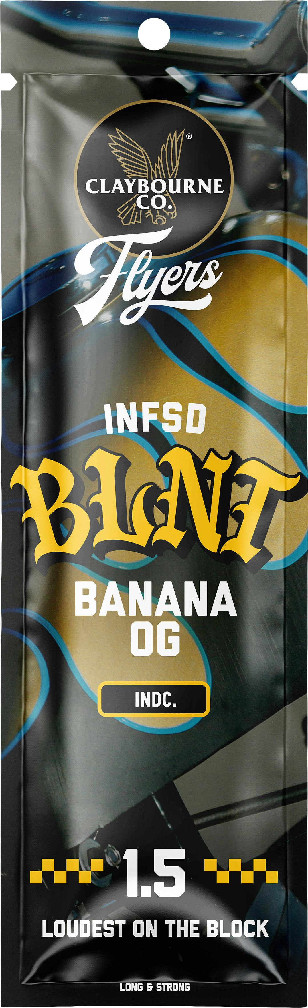 Claybourne Flyers Banana OG Infused Blunt Cookies Napa