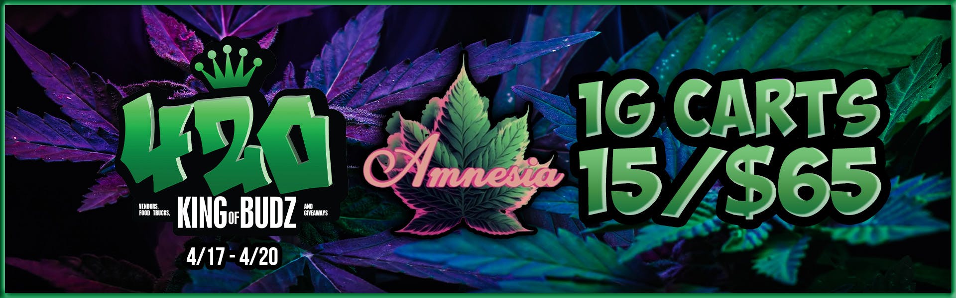 Amnesia 1g Cart - 15 for $65