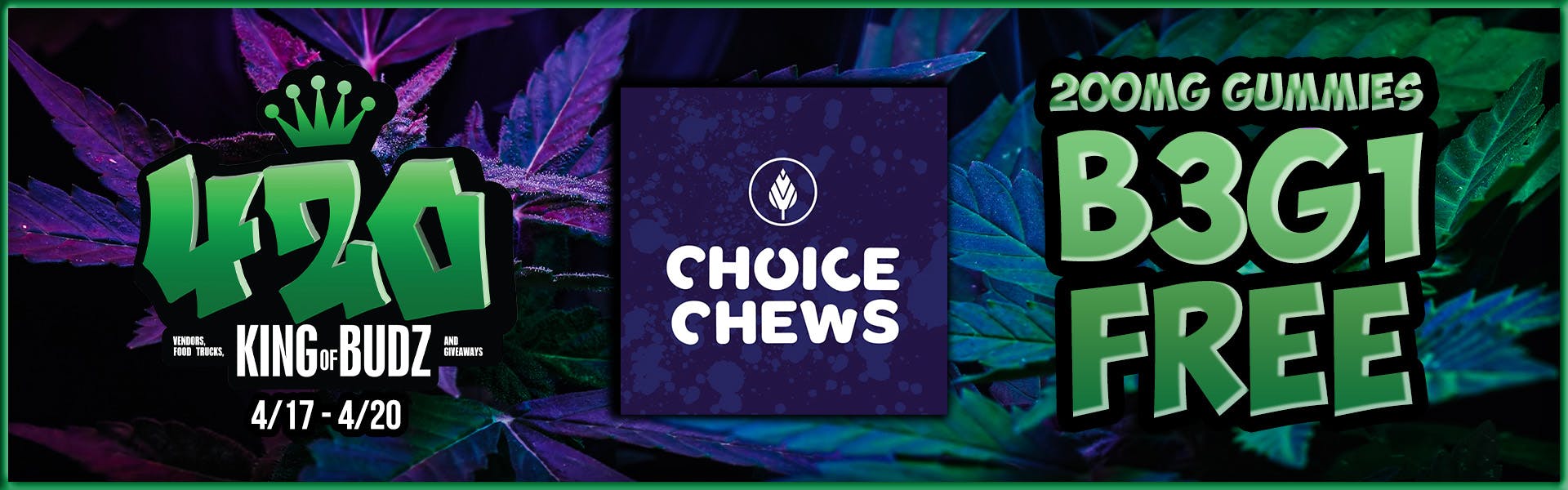 Choice Chews 200mg Gummies - B3G1 FREE