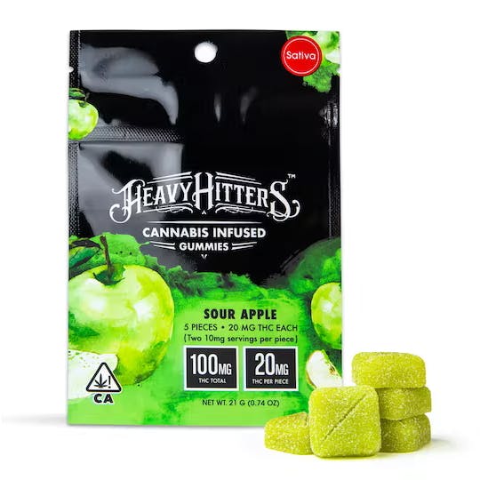 HEAVY HITTERS GUMMY 100MG: ATOMIC APPLE