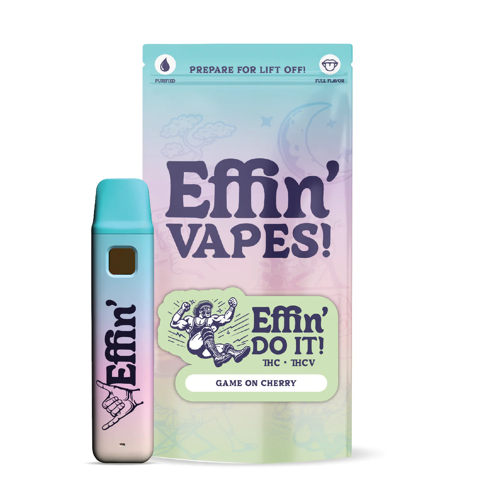 Effin' Do It! Game On Cherry 7:1 THC:THCV Disposable Vape | Ascend