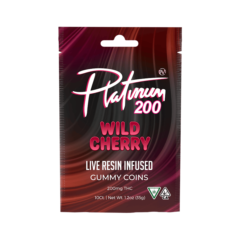 Platinum Vape | 200mg Live Resin Gummies | Cherry