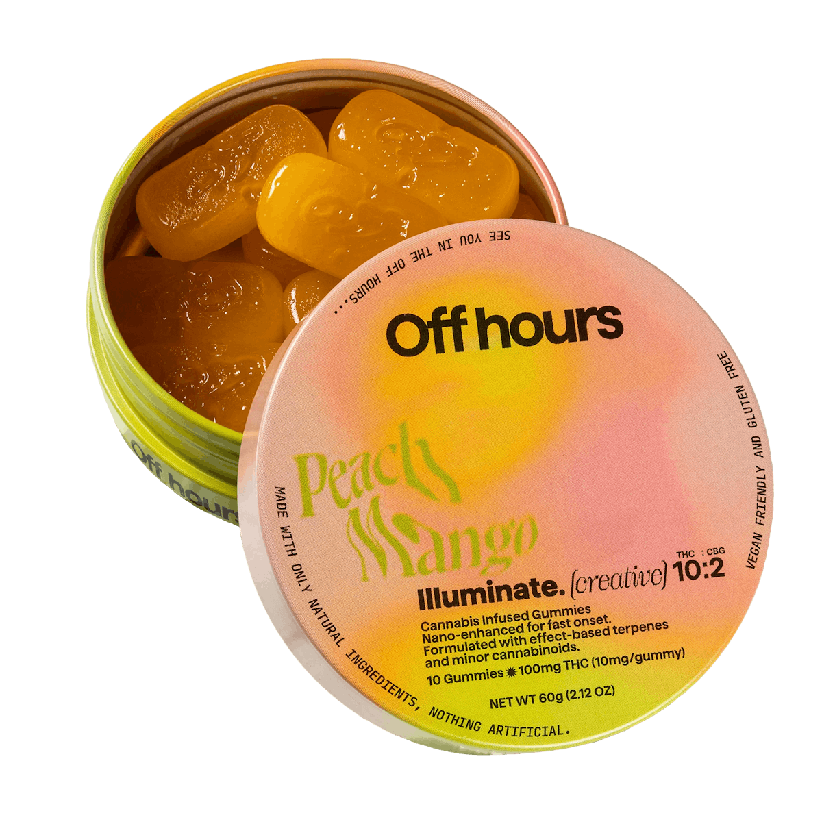 Photo of Off Hours | [creative] Peach Mango | Gummy 10 Pack 100mg