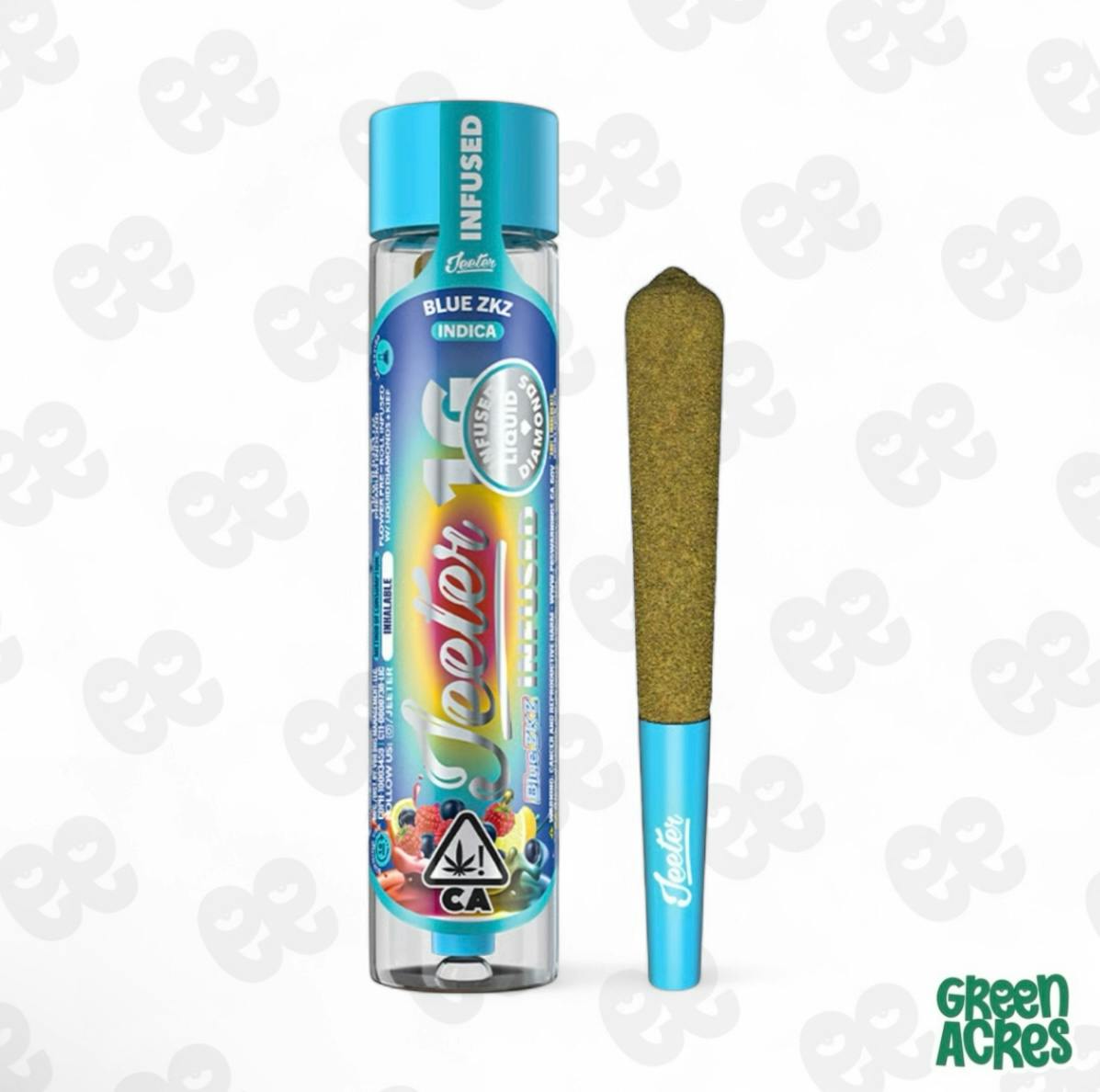 Blue ZKZ Jeeter Infused Pre-Roll | 1g | Green Acres