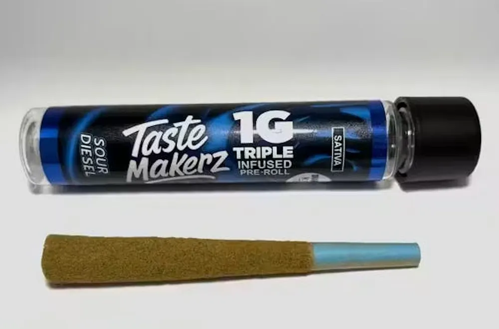 Product Taste Makerz - Sour Diesel - 1g - Triple Infused Prerolls