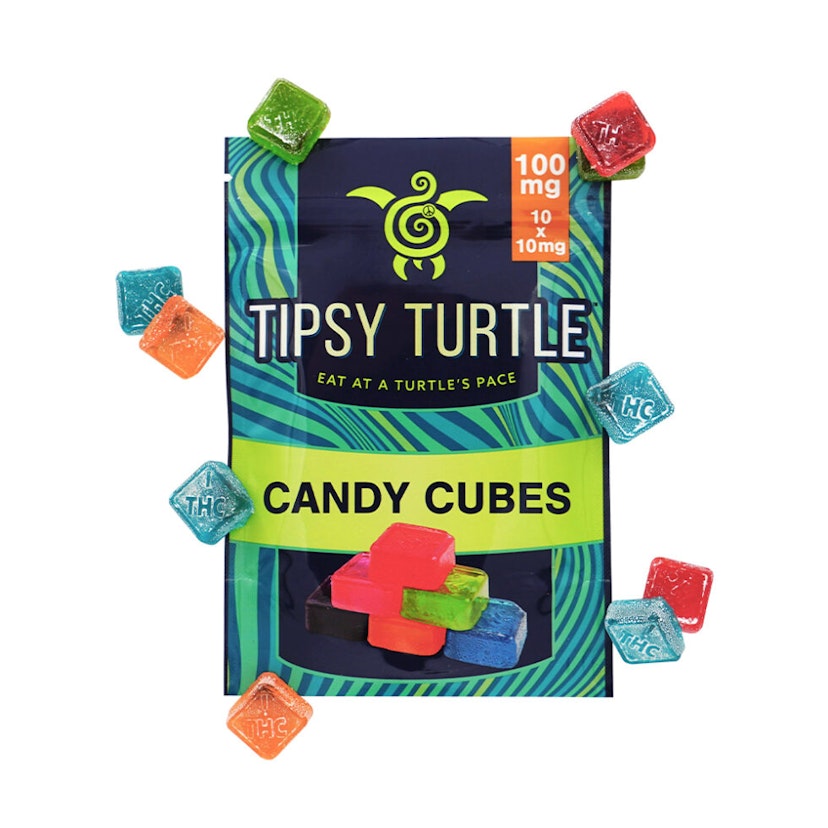 Tipsy Turtle Edibles: Candy Cubes 100mg