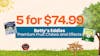 5 for $74.99 - Betty's Eddies Premium Fruit Chews and Effects