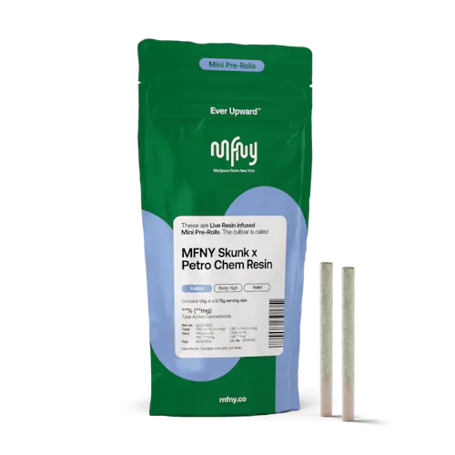MFNY Skunk x Petro Chem Live Resin Infused Pre-Roll | .75g | 2 pk-active