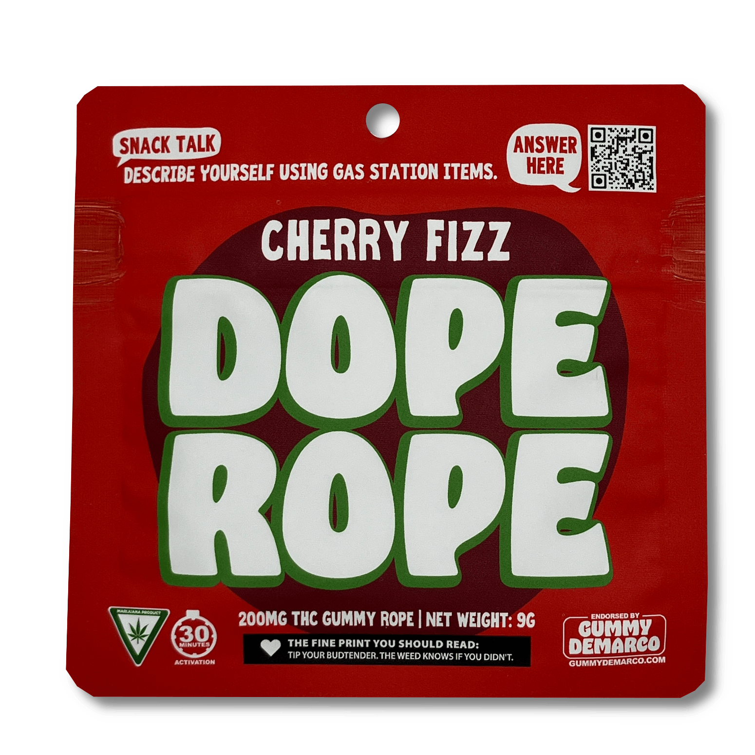 Product: Dope Rope | Gummy Rope - 200mg - Cherry Fizz