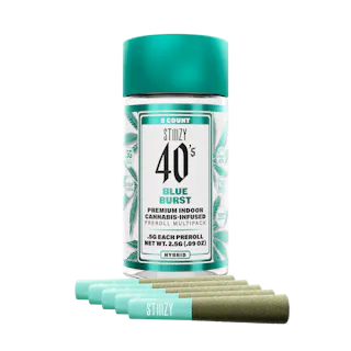 Blue Burst 40's Infused Pre-Roll 0.5g 5-pack | 2.5g