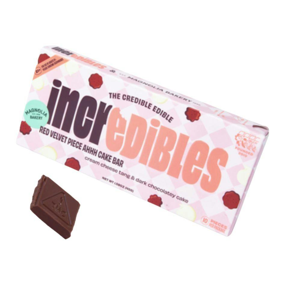 Product Incredibles - Red Velvet Cake - 100mg - Chocolate Bar