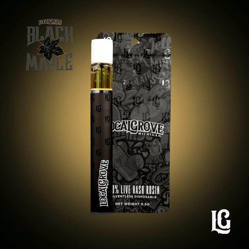 LocalGrove | 0.5g Rosin Disposable | Black Maple
