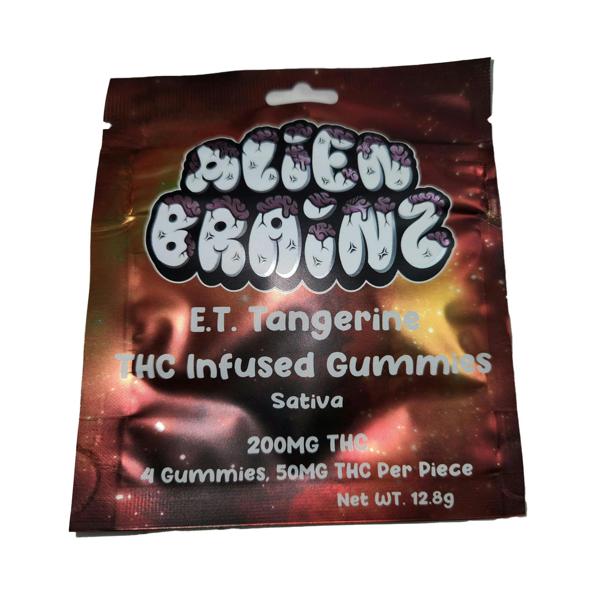 Alien Brainz - 200mg Gummies - E.T. Tangerine