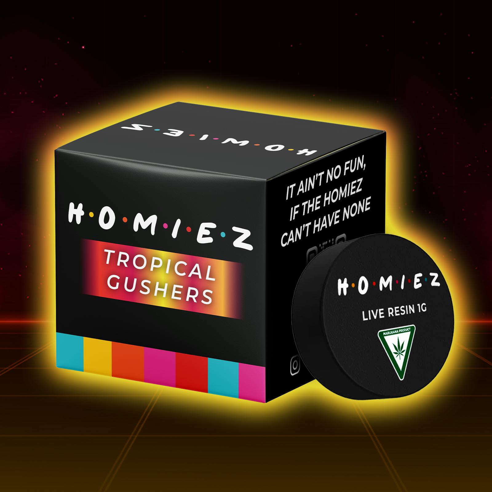Homiez - 1g Live Resin - Tropical Gushers