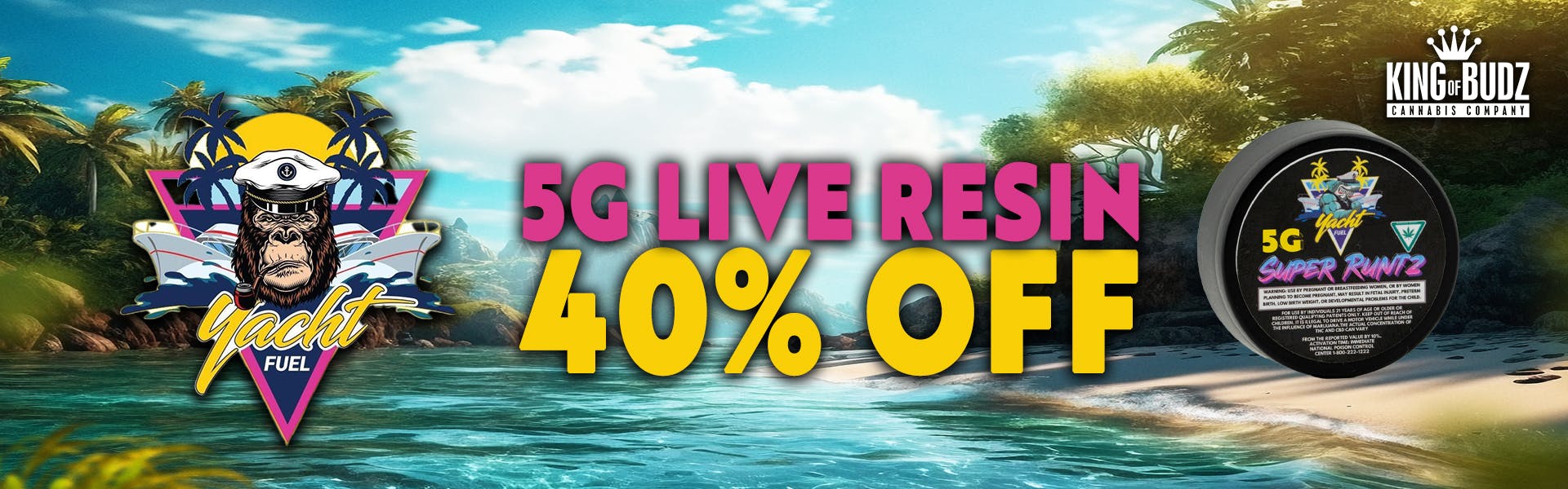 Yacht Fuel - 5g Live Resin - 40 Percent Off