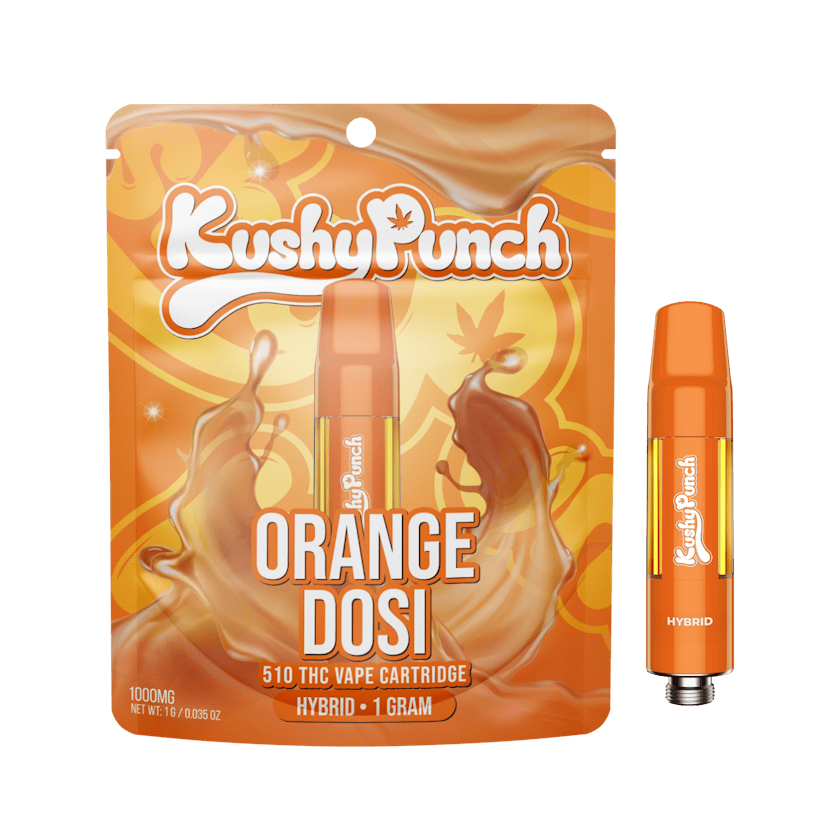 1G Kushy Punch 510 Vape Cart - Orange Dosi