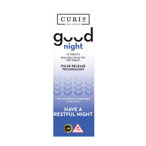 Curio 10mg Good Night Sleep 2:1 (THC:CBN) Tablets /100mg-1