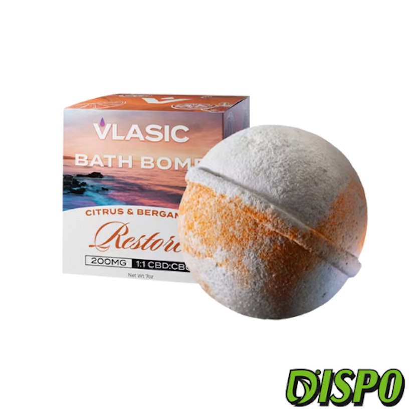 Vlasic Labs - 100mg CBG:100mg CBD RESTORE Citrus Bath Bomb