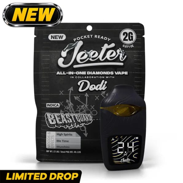 Jeeter x Dodi - 2g Liquid Diamond Disposable - Beast Quake (Limited Edition)