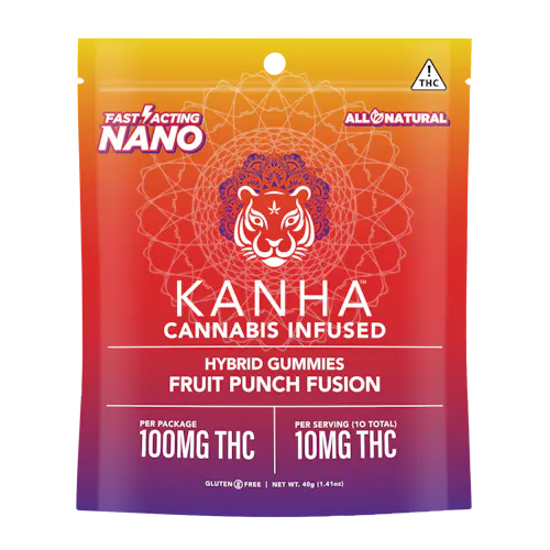 Kanha – Fruit Punch Fusion – H – Gummy – 10ct – 100mg-1
