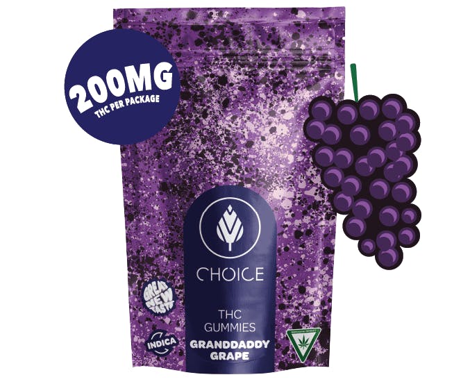 Product: Granddaddy Grape | 20mg x 10pk | Choice Chews