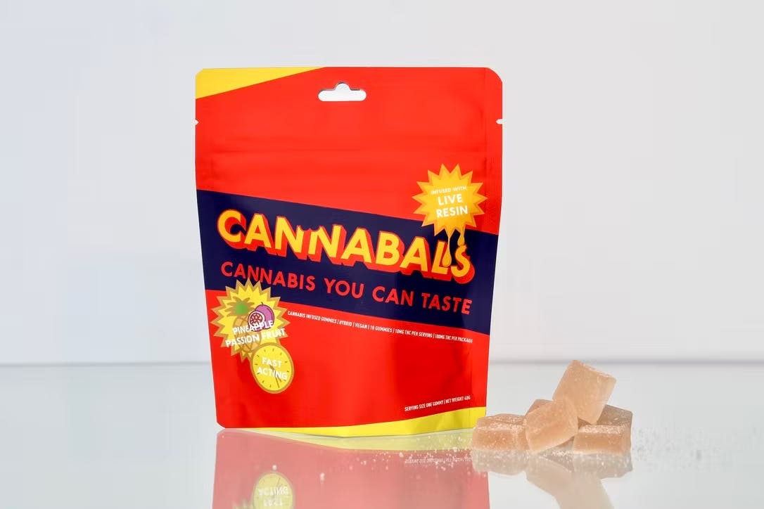 Cannabals Pineapple Passionfruit Live Resin Gummies 100mg