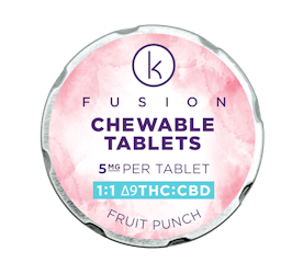 Fruit Punch Chewable Tablet [20pk] (100mg THC/100mg CBD))