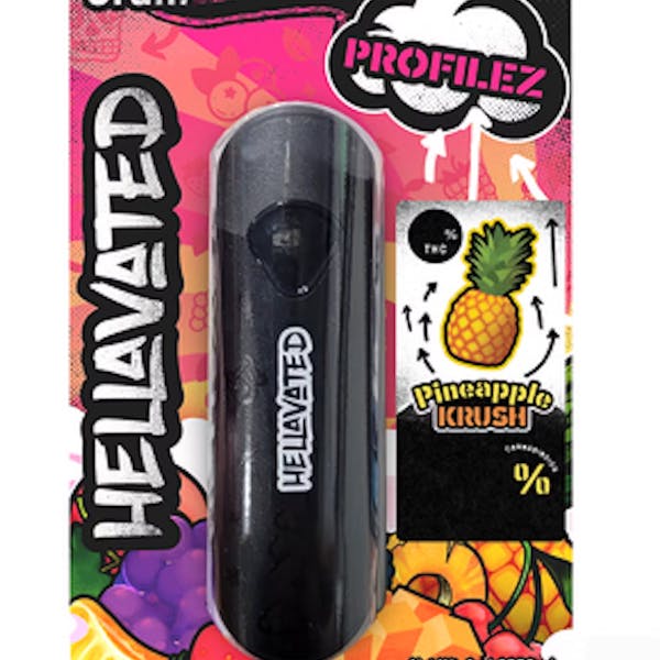 Pineapple Krush (H)  - 1g - All in One Disposable - Hellavated