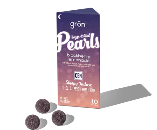 Gron | Blackberry Lemonade Pearls  | Indica | Edibles | 10 Pk-1