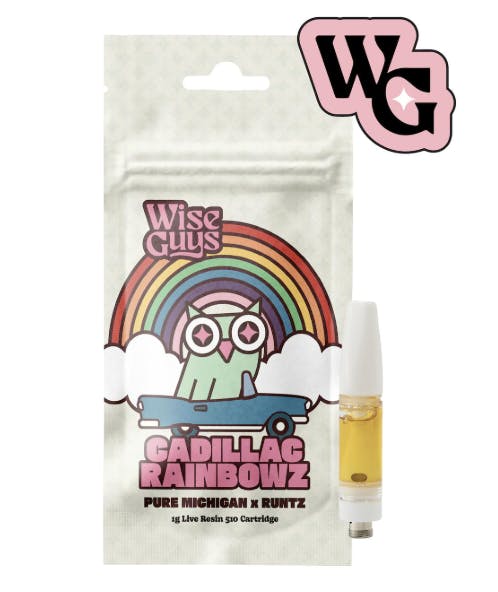 Product: Wise Guys | Live Resin Vape Cart - 1g - Cadillac Rainbowz