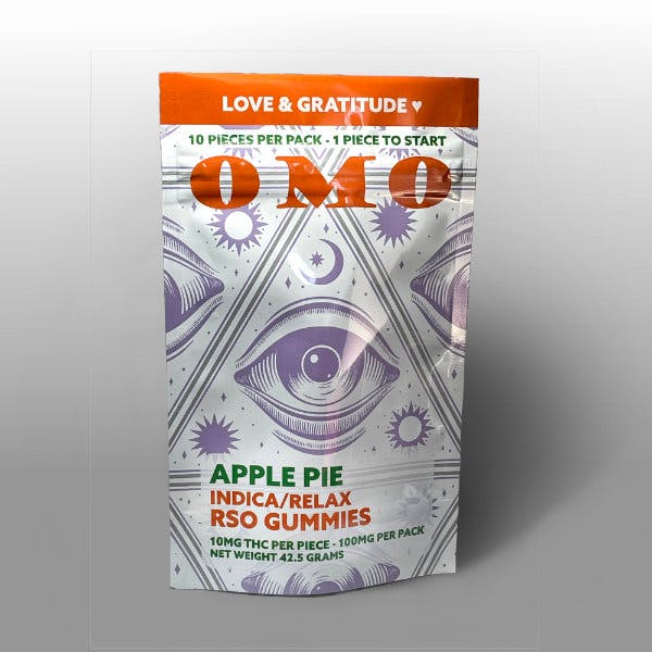 OMO Apple Pie RSO Gummies 100mg 10pk 10mg THC each OMO Labs THC
